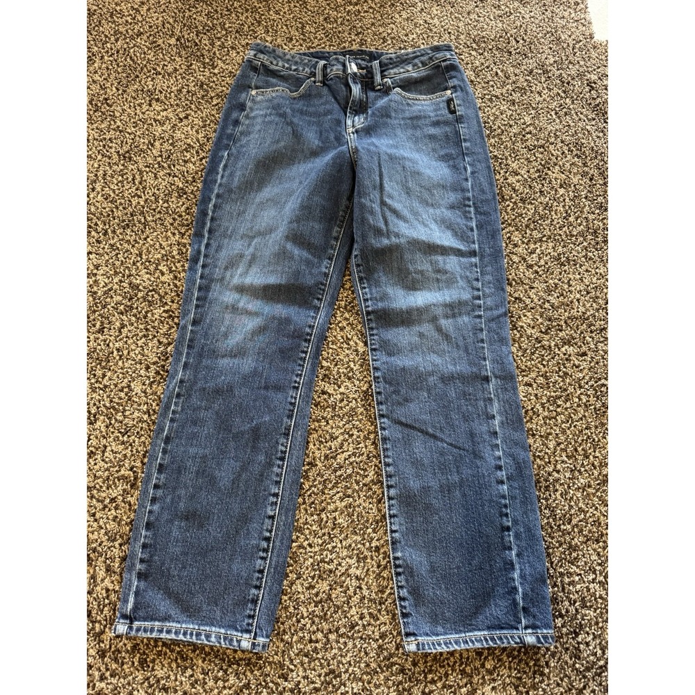 Silver Jeans Avery Ankle Straight High Rise Curvy Denim Womens Size 28x27 Blue